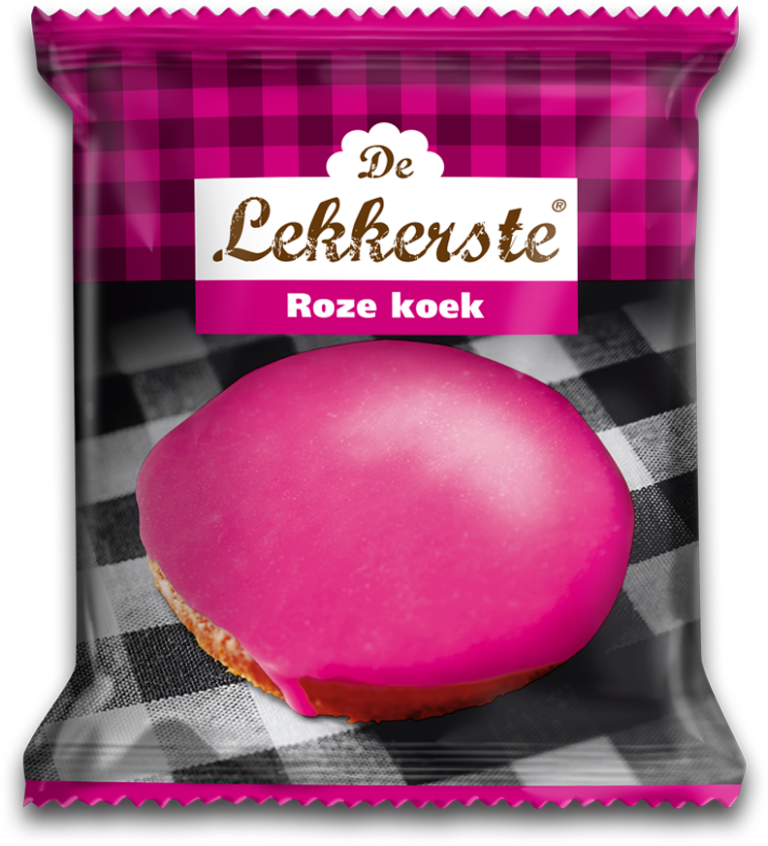 Roze koek delekkerstekoek